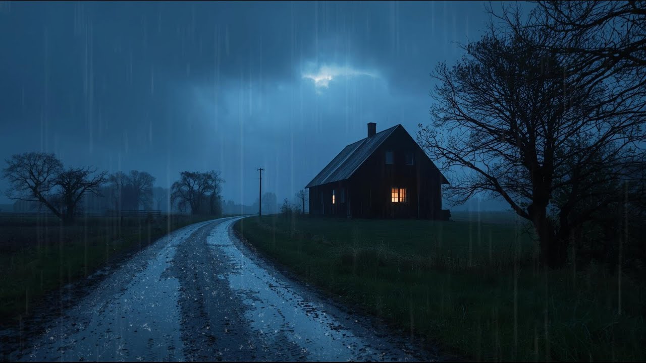 Quiet Village Gentle Rain ASMR | Sleep Deeper & Stress Less