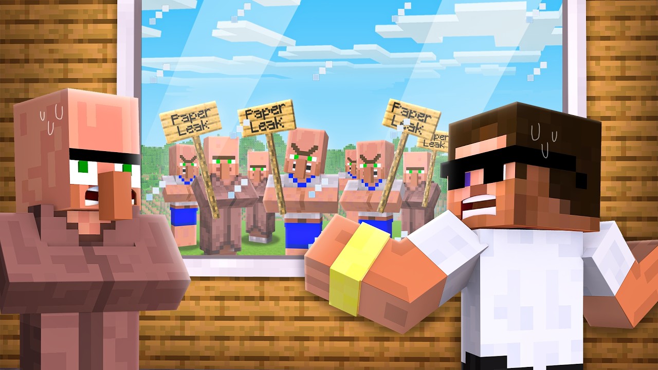 Angry Villagers Attacked our House in Minecraft..