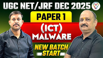 ICT UGC NET Paper 1 | UGC NET Paper 1 ICT | Malware For UGC NET/JRF ICT 2025