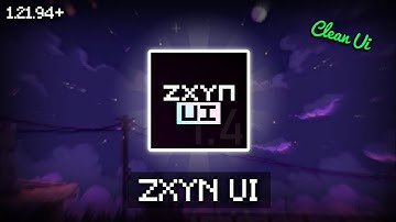 ZXYN Ui For MCPE 1.21 | The Cleanest Ui Pack For Minecraft PE 1.21+ ✨