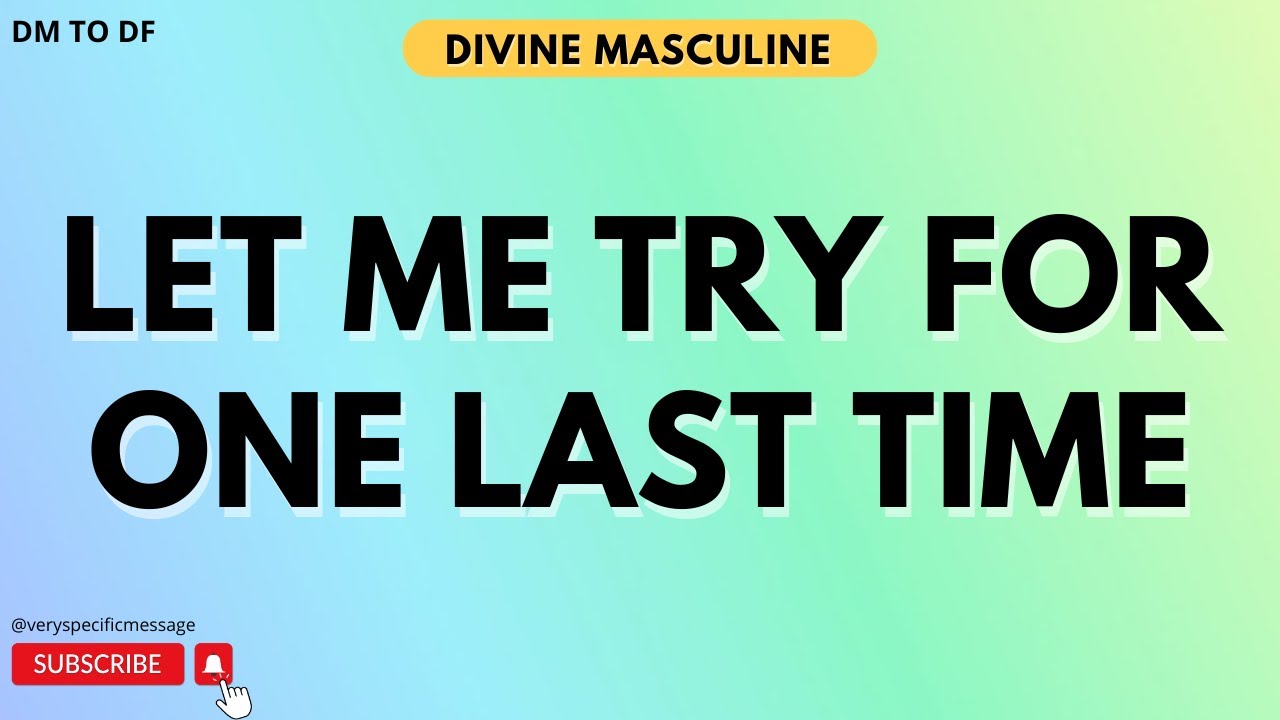 Try One Today DM to DF Today 💌 LET ME TRY FOR ONE LAST TIME...🙏 very specific message ...