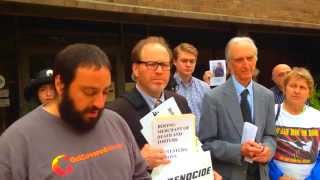 Anti-War Activists arrested at Boeing - Press Conference 12 August 2014 1/2