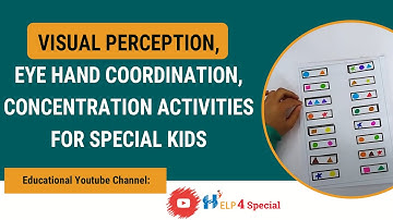 Visual Perception, Eye Hand Coordination, Concentration for Special kids | Help 4 Special