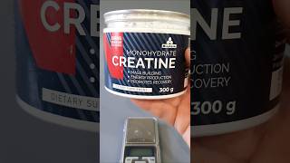 Miopharm Creatine - мерная ложка, взвешиваю содержимое