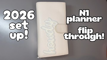 How I set up my N1 planner for 2026! | Sterling Ink Flip Through