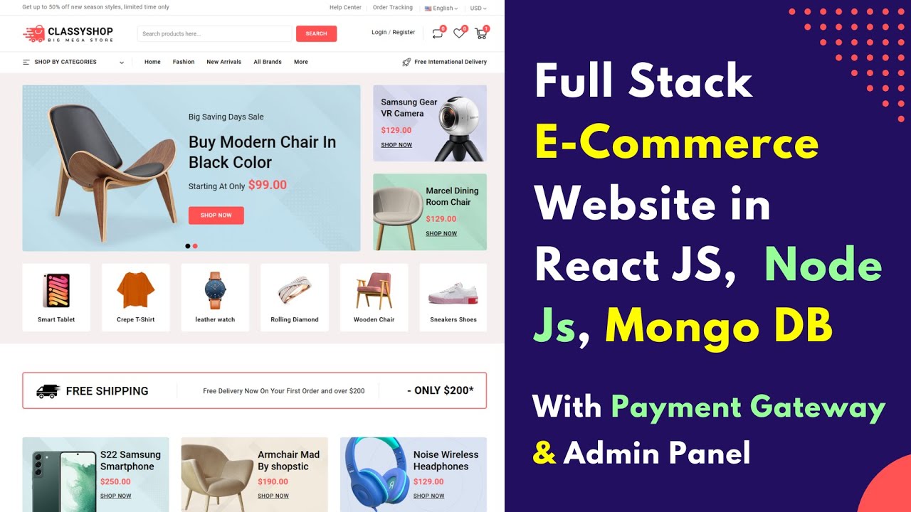 #79 Mobile Responsive #4 | Full Stack E-Commerce Website in React JS ...