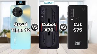 Blackview Oscal Tiger 12 (vs) Cubot X70 (vs) Cat S75