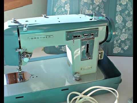 How to use a Vintage Brother sewing machine J-A 28 (download the