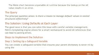 How to Handle Nested Default Values in Helm Charts