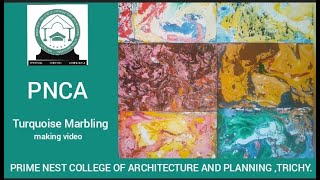 P N C A (PRIME NEST) DEMO FOR STUDENTS ON MARBLING PAINTING TECHNIQUES