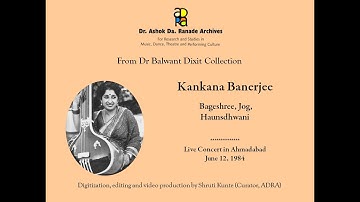 Kankana Banerjee: Live concert at Ahmadabad, June 12, 1984