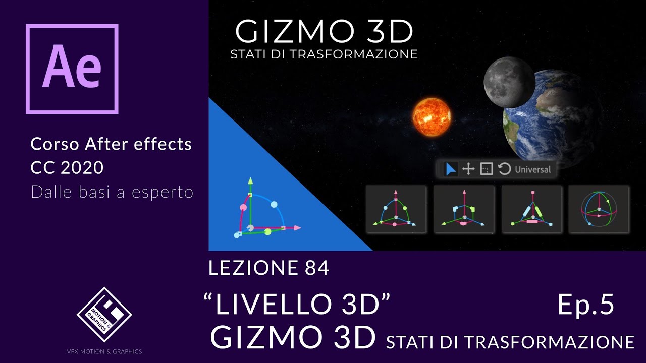 Lezione 84 - LIVELLO 3D Ep.5 - GIZMO 3D STATI DI TRASFORMAZIONE - Corso ...