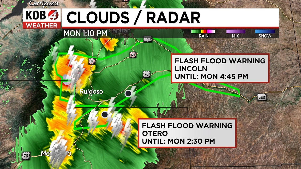 Flash flood emergency issued again for Ruidoso
