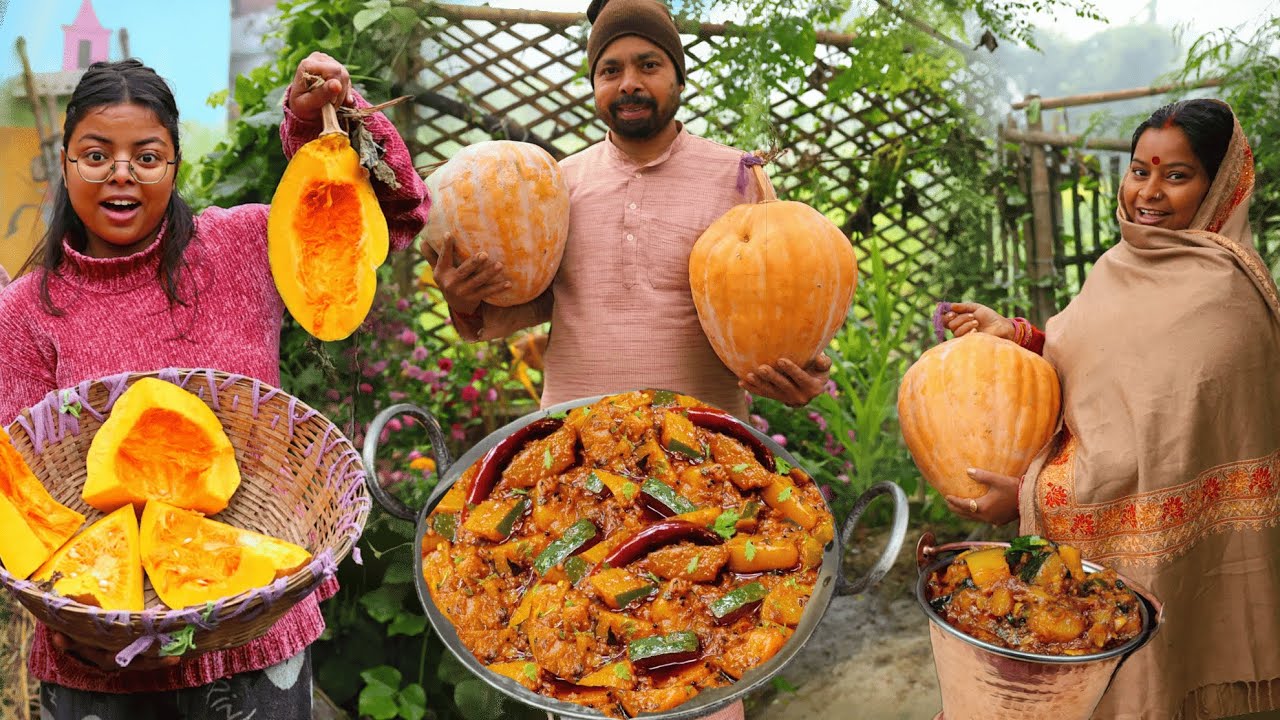 ऐसे बनाओ भंडरे वाली टमाटर कद्दू की सब्जी बिना लहसुन प्याज़ Masaledar Poori Wale Kaddu ki Sabji