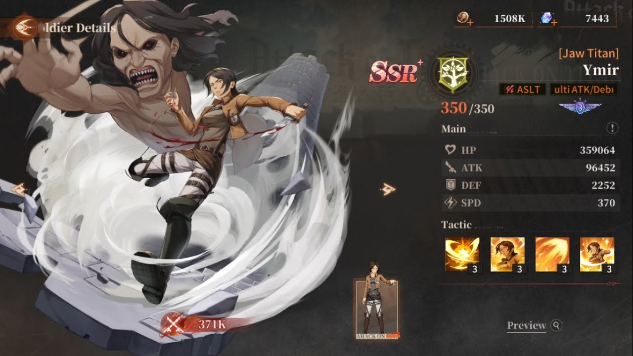 Titan Awakening Review Ymir - Android IOS  Shingeki no Kyojin RPG