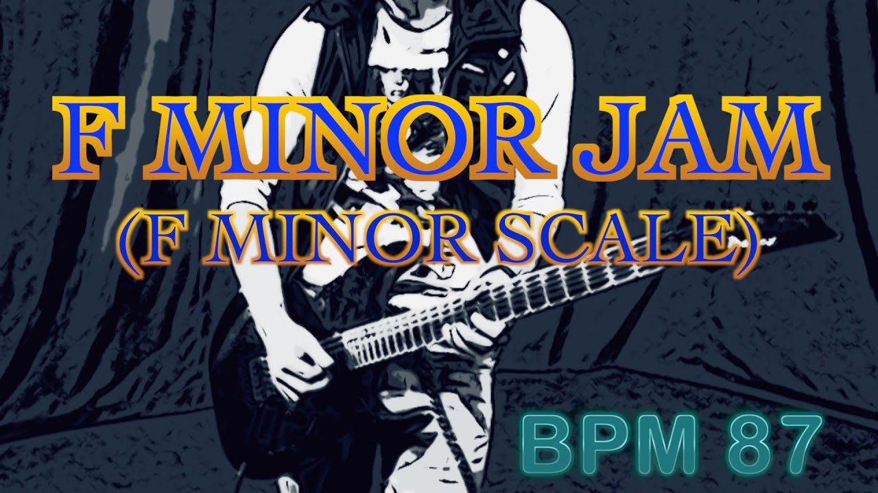 F Minor Scale (F Aeolian Mode) Backing Track - Funk Rock type Beat