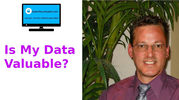Is my data valuable? Cybersecurity4biz small business owner cyber security tips.