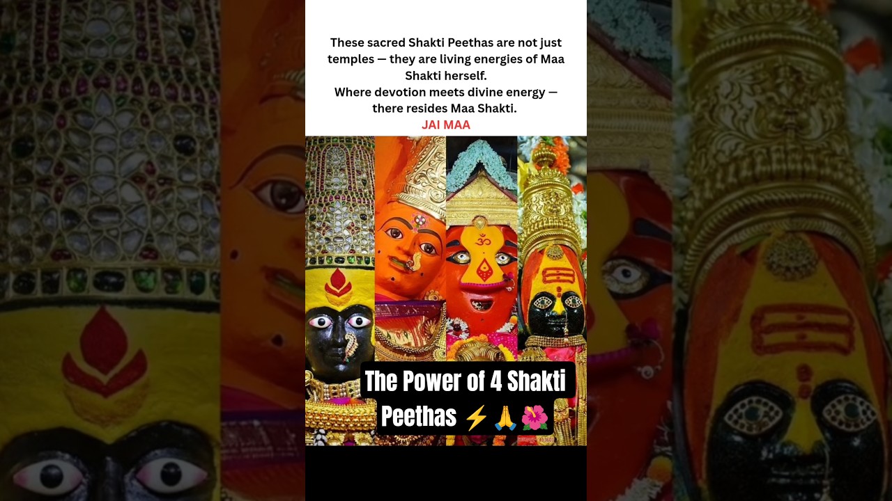 The 4 Sacred Shakti Peethas of Maharashtra — Where Maa Shakti Resides Eternally!