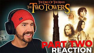 CRAZIEST BATTLE I’VE SEEN! | First Time Watching The Lord of The Rings The Two Towers (PART 2)