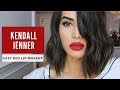 KENDALL JENNER CLASSIC RED LIP MAKEUP