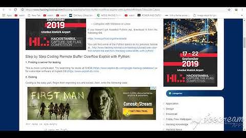 Remote buffer overflow exploit with python
