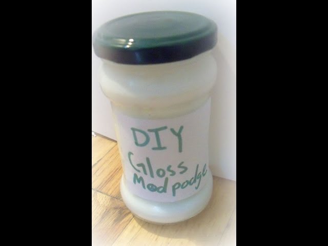 How to make gloss mod podge /DIY/ Homemade Glossy Mod Podge 