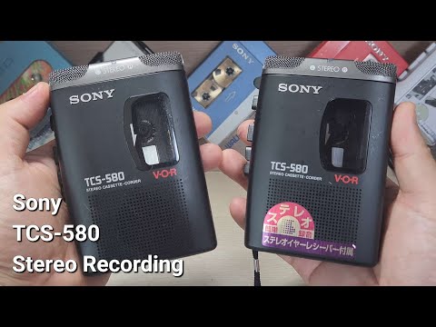 Sony TCS-580 Stereo Recording Cassette Player - YouTube