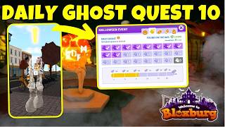 How to do DAILY GHOST QUEST 10 & REWARD | HALLOWEEN UPDATE 2026!👻 BLOXBURG ROBLOX