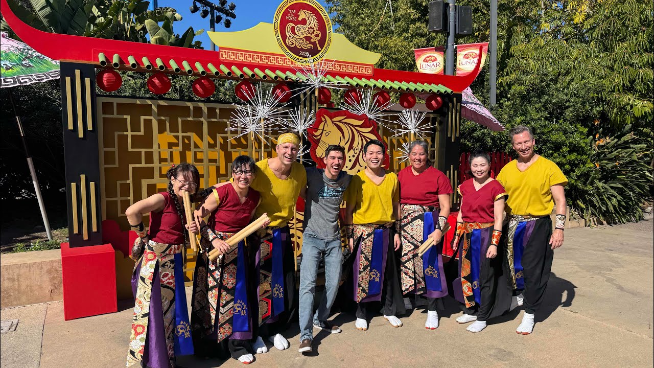 Adam The Coaster Lover is live! For the taiko drummers Seaworld lunar new year 2026