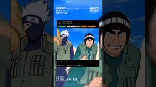 Kakashi and Might Guy's Most Iconic Rivalry Moment 👑 #naruto #anime #viral #shorts #kakashi #boruto