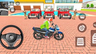 😱Thar Vs Sky Building! 🚙 Franklin's Impossible Bike Stunt Challenge! 🎯 Indian Theft Auto Simulator!🎮 screenshot 3