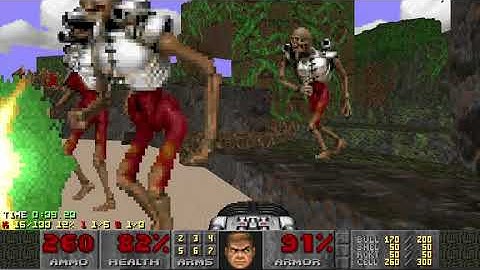 DOOM II - Overboard - MAP 09 (Skeleton Coast +) UV-Max in 2:30