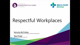 Respectful Workplaces - Building Healthy Working Relationships