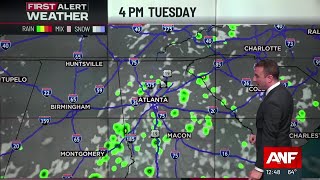 First Alert Forecast: Clouds continue with rain chances increasing later in the week