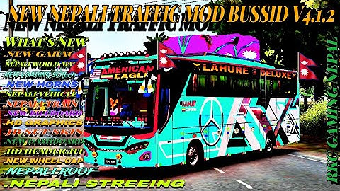 Released Fully नेपाली Mod For Bussid V4.1.2 😍||  Bussid Update V4.1.2 Nepali Traffic Mod Download
