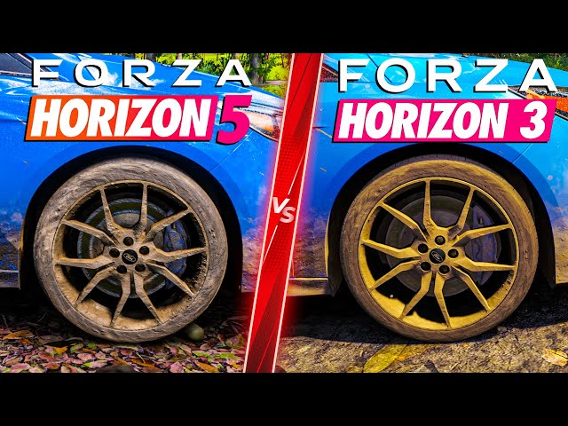 Forza Horizon 5 vs Forza Horizon 3 - Direct Comparison! Attention