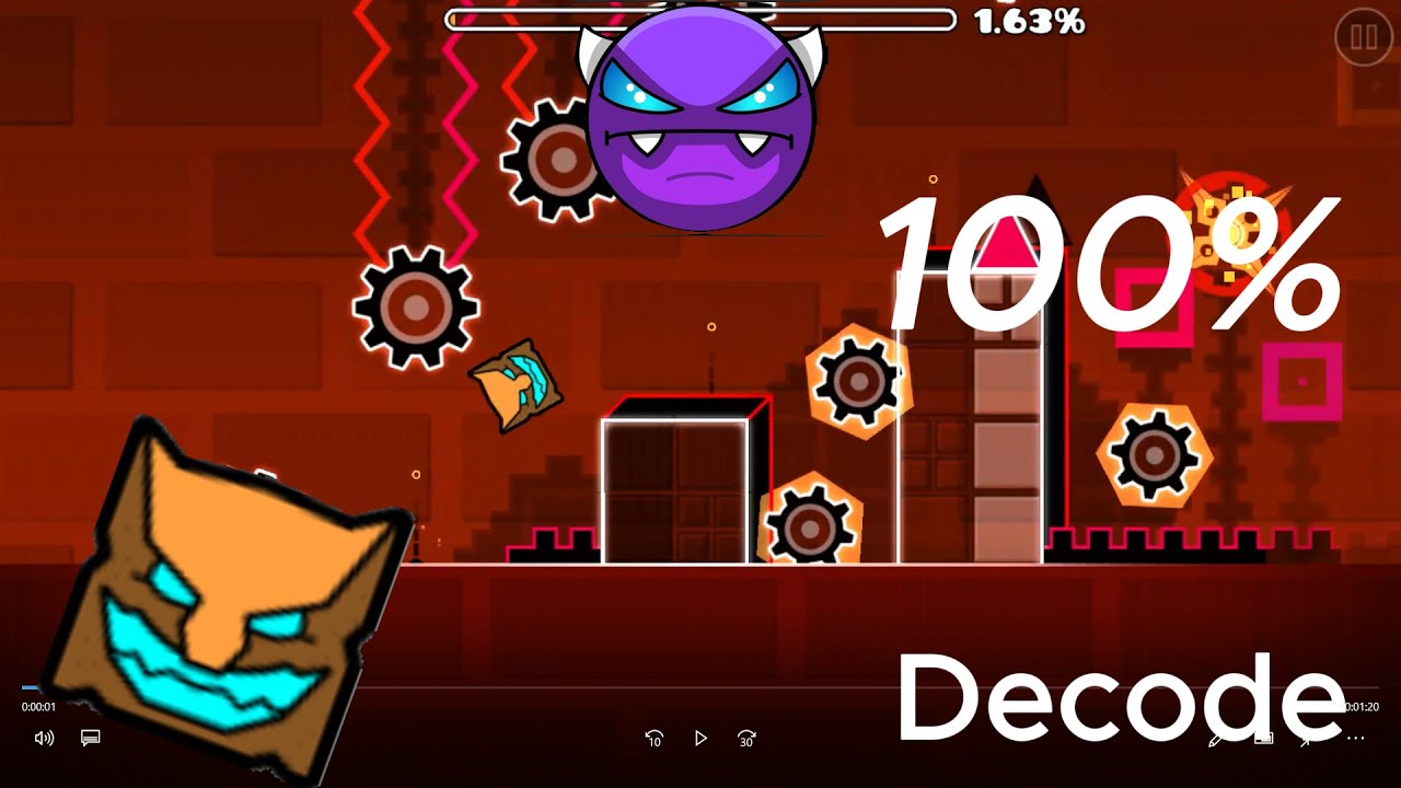 Decode Geometry Decode 100% Geometry Dash - YouTube