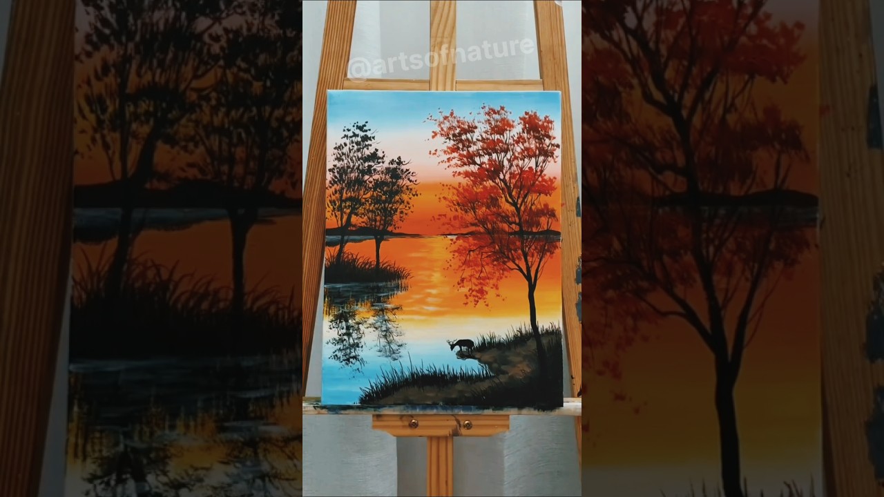 "Nature’s brush paints the most beautiful masterpiece 🎨🌸 