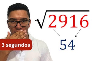 Raiz Quadrada em 3 Segundos - Macete Incrível