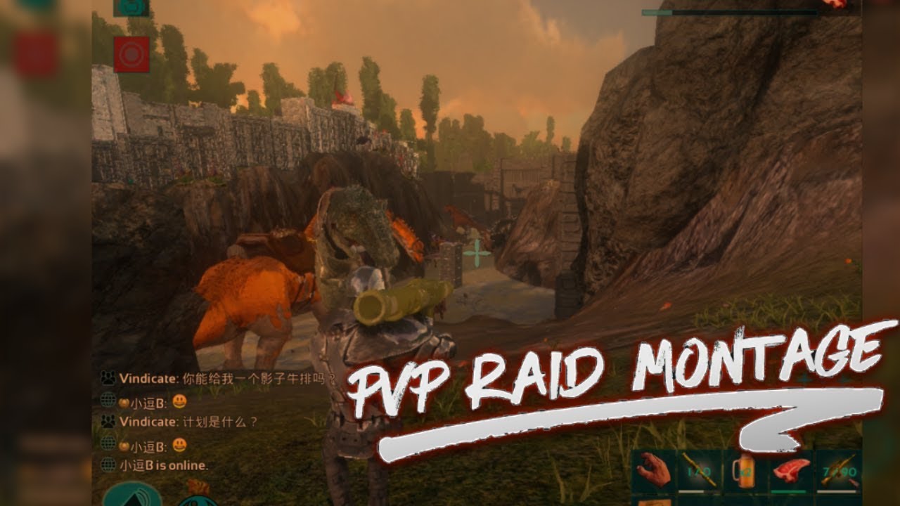 Ark Sruvival Mobile PvP Raid Montage #1