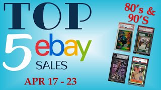 TOP 80s & 90s Sports Cards Weekly Sales | Baseball, Basketball, Football & Hockey Apr 23, Ep 16
