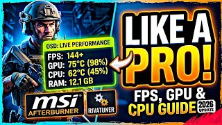 How to Display FPS, GPU & CPU Usage in Games (MSI Afterburner 2026 Guide) @TheSINGHCREATION
