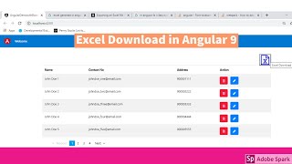 Download Excel In Angular 9