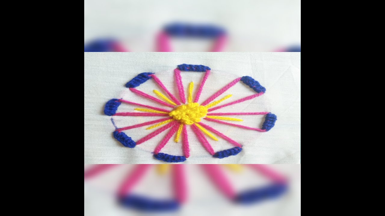 Flower embroidery stitches //needle and thread YouTube