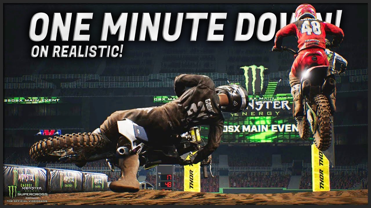 the ONE MINUTE COMEBACK!! (Monster Energy Supercross: The Official Videogame)