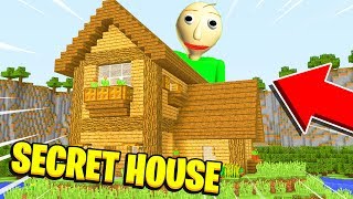 Minecraft : I FOUND BALDIS *SECRET* HOUSE! (/PE/MCPE)