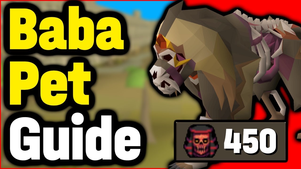 TOA 450 Baba Pet Transmog Guide (No Tumeken Shadow/Tbow/Butterfly/Red X
