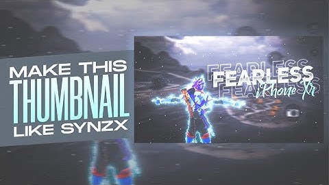 Make This Dope PUBG/BGMI Thumbnail Like SynzX Pubg Mobile on Android ✨✨