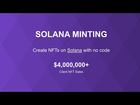 Mint NFTs on Solana with No Code!