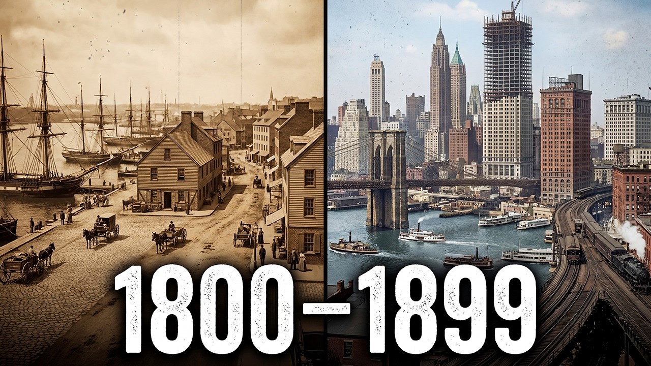 New York in the 1800s - AI Reconstruction of a Rising City